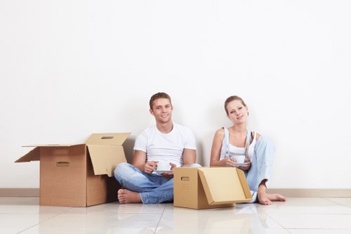 Furniture removal for a business property in Tooting