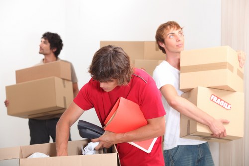 Bank transfer and invoice payment for moving services