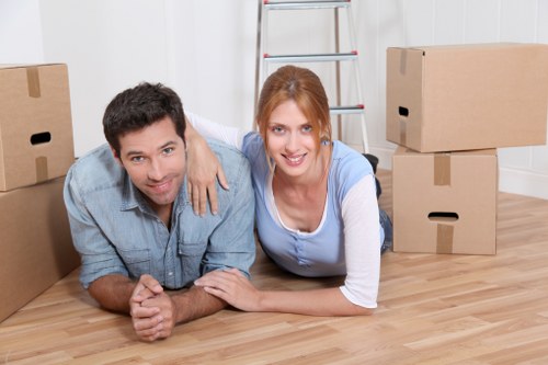 Packing and organising items for storage near Tooting Broadway