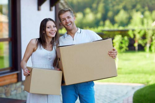 Boxes and furniture prepared for urgent same day removals